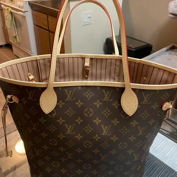 Louis Vuitton Neverfull MM monogram Beige - Picture 12 of 15